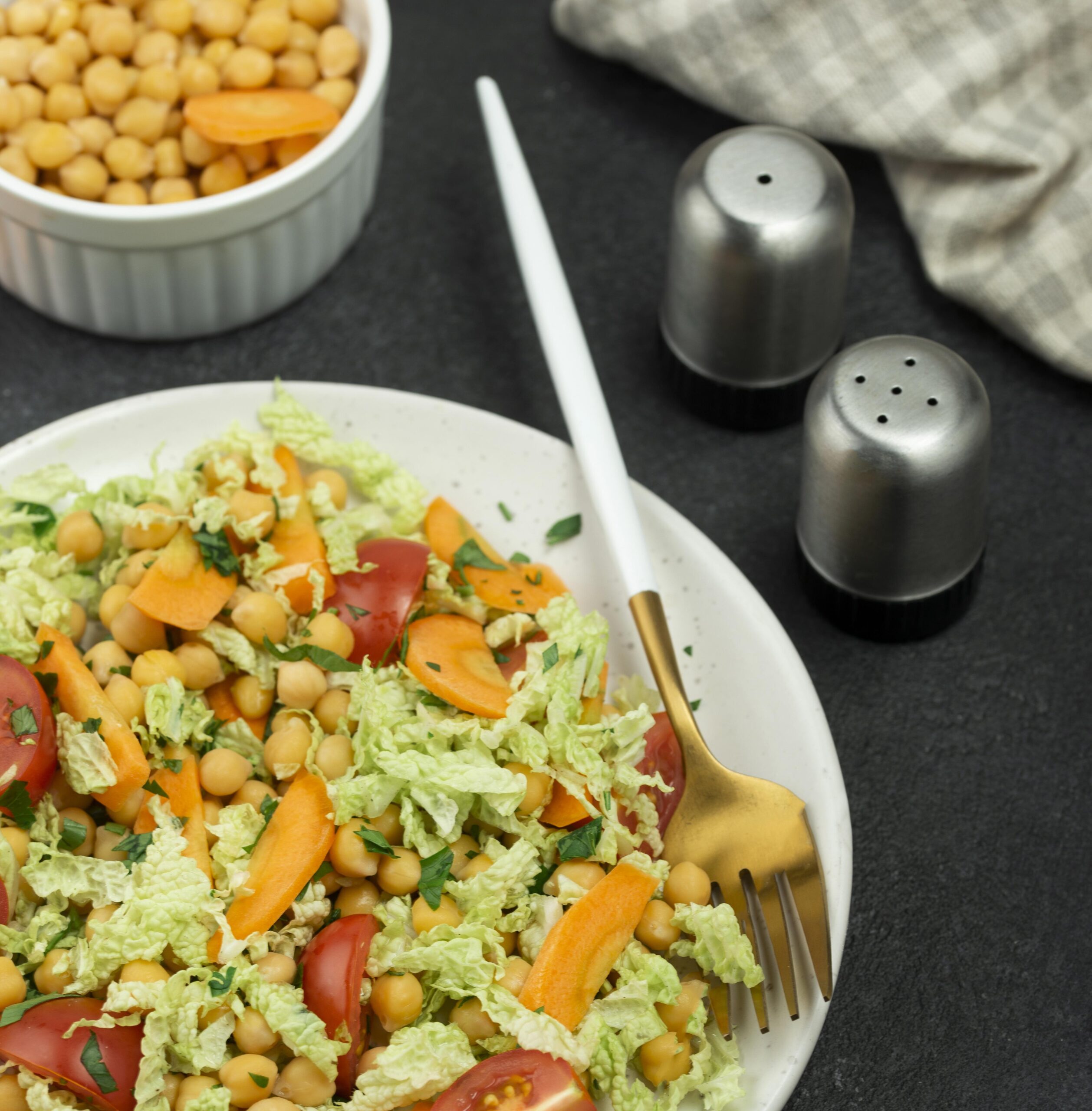 Mediterranean Chickpea Salad with a Twist